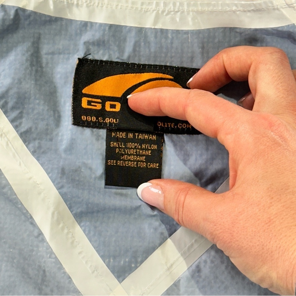 GoLite Rain Jacket Men’s XL Lightweight Hiking Shell Blue - Picture 11 of 13